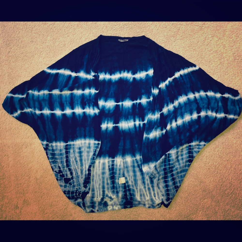 Tie Dye cardigan/shrug - large